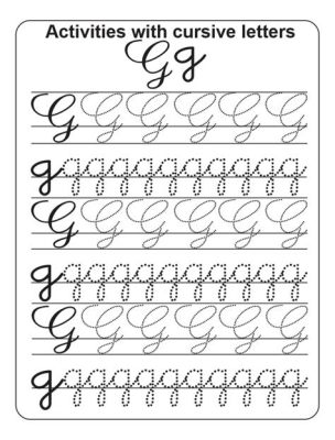 how to make a cursive g with some thoughts on handwriting